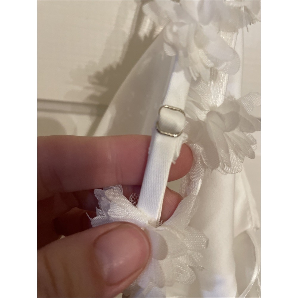 Long White Satin Dress XL NEW Wedding‎ Formal Beach Altar'd State - Picture 7 of 8
